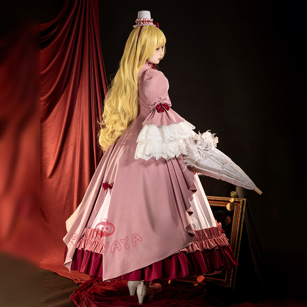 Gvavaya Cosplay GOSICK Cosplay Costume Victorique De Blois Pink Dress Suit Cosplay