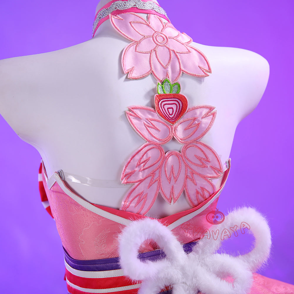 Gvavaya Game Cosplay Psylocke Daring Daifuku Pink Cosplay Costume