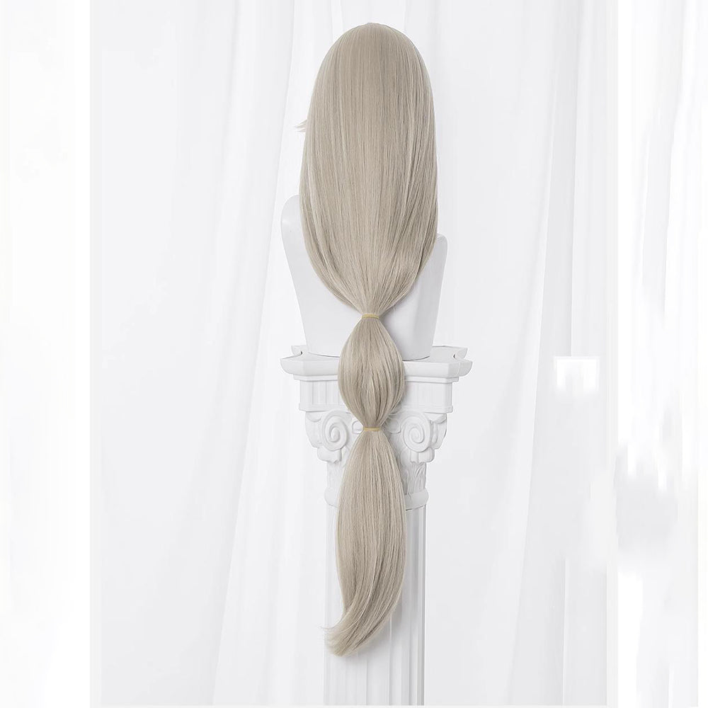 Gvavaya Anime Cosplay Zenless Zone Zero Alexandrina Sebastiane/Rina Cosplay Wig Flax Gray 100cm Hair