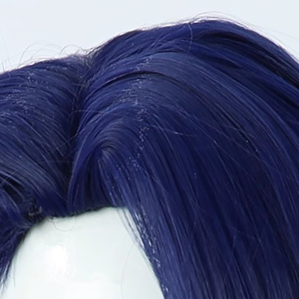 Gvavaya Game Cosplay Honkai Impact: Star Rail Sampo Cosplay Wig 35cm Long Blue Grey Wig