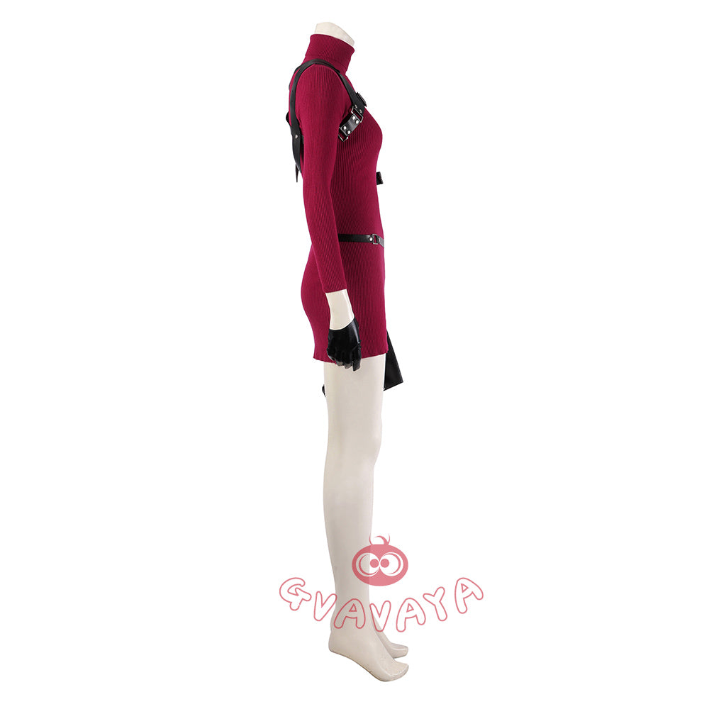 Ada Costume - Game Cosplay Sweater Dress Set with Gloves