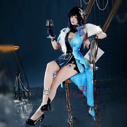 Gvavaya Game Cosplay Genshin Impact Yelan Tranquil Banquet Outfit Yelan Cosplay Costume