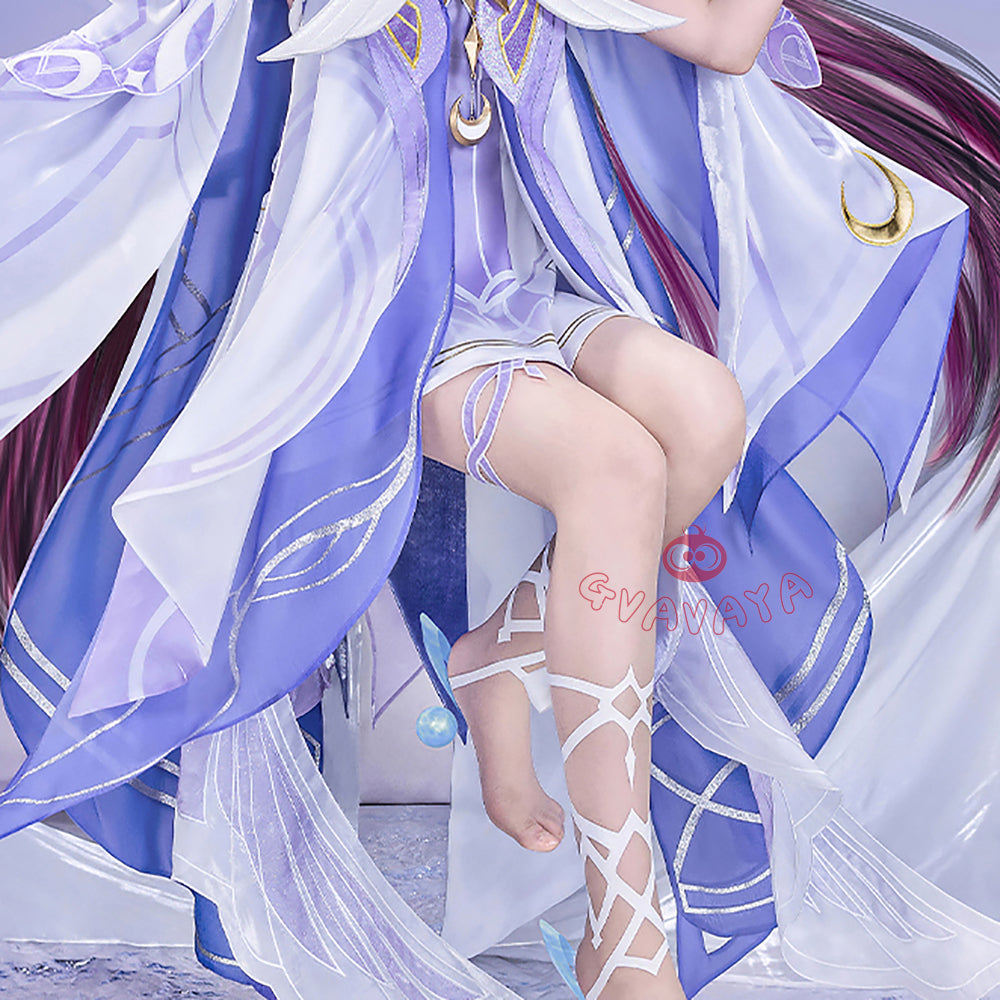 Gvavaya Game Cosplay Genshin Impact Cosplay Columbina (Damselette) Cosplay Costume A