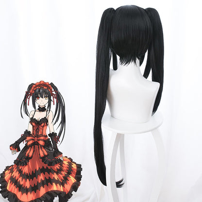 Gvavaya Anime Cosplay DATE A LIVE Tokisaki Kurumi (Nightmare) Cosplay Wig 100cm Wig