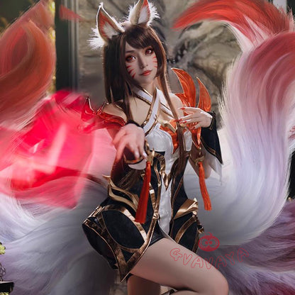 Gvavaya Game Cosplay League of Legends Risen Legend Ahri Cosplay Costume