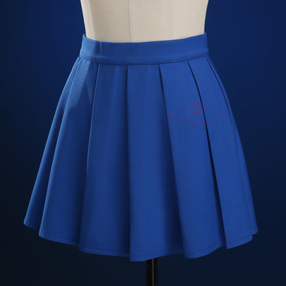 Gvavaya Anime Cosplay Soul Ater Cosplay Maka Albarn White Blue Cosplay Costume