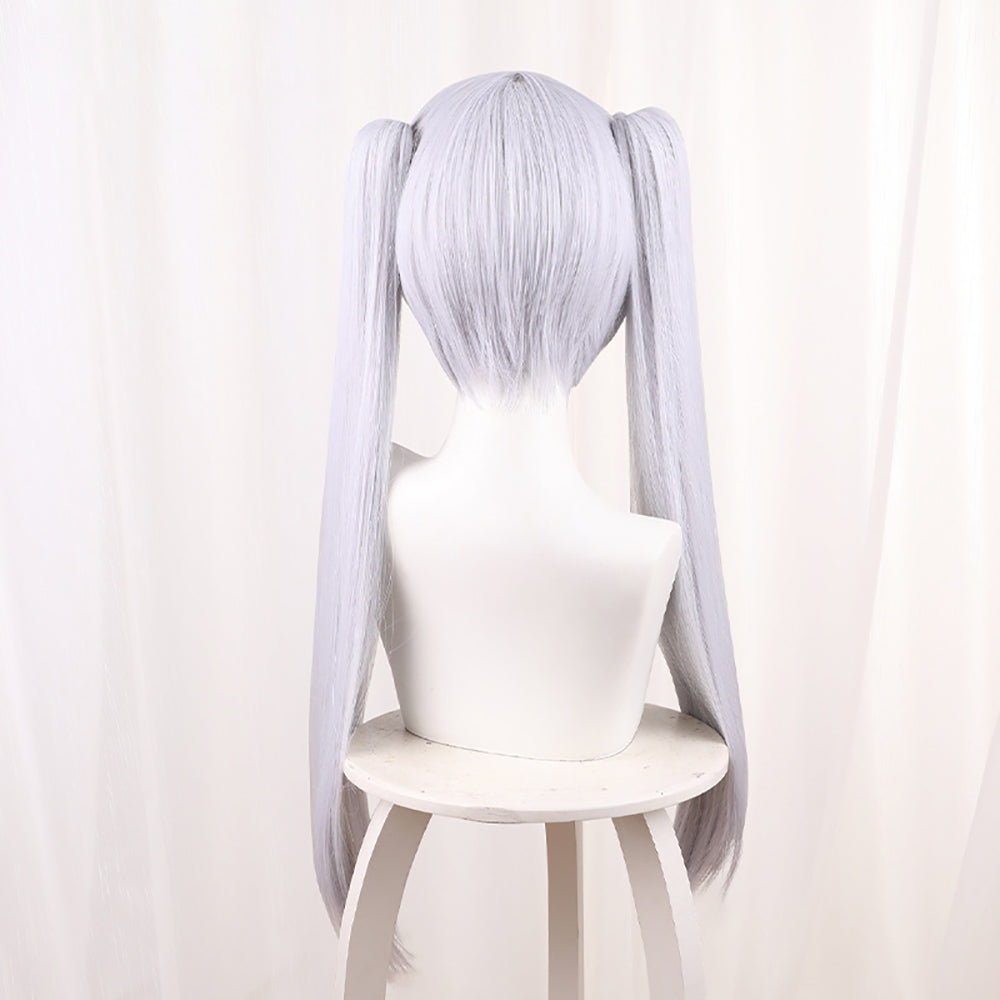 Gvavaya Anime Cosplay Frieren: Beyond Journey's End Frieren Cosplay Wig 65cm Silver White Wig