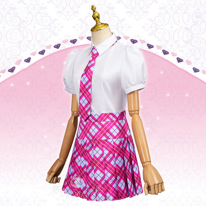 Gvavaya Anime Cosplay Barbie: Princess Charm School Cosplay Costume Blair Willows/Princess Sophia/Delancy School Uniform Suit Costume