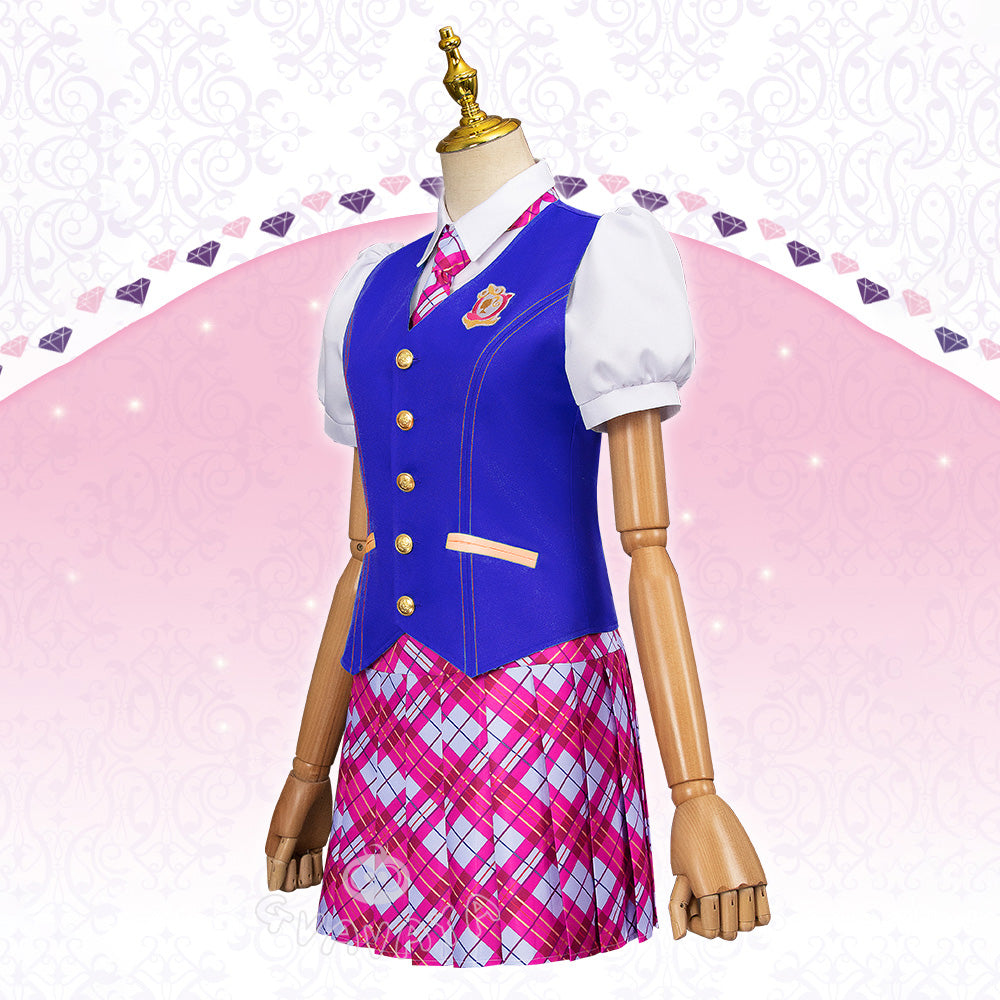Gvavaya Anime Cosplay Princess Charm School Cosplay Costume Blair Willows/Princess Sophia/Delancy School Uniform Suit Costume