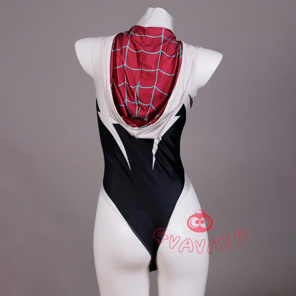 Gvavaya Film Cosplay Spider-Man: Across the Spider-Verse Cosplay Gwen Stacy Original Fanart Swimsuit Costume