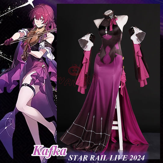Gvavaya Game Cosplay Honkai Star Rail Concert Cosplay Kafka Star Rail Live 2024 Cosplay Costume