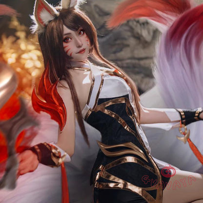 Gvavaya Game Cosplay League of Legends Risen Legend Ahri Cosplay Costume