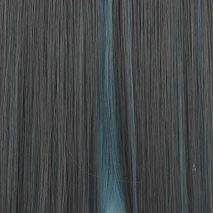 Gvavaya Game Cosplay Honkai Impact: Star Rail Imbibitor Lunae Cosplay Wig 100cm Long Black Turquoise Wig