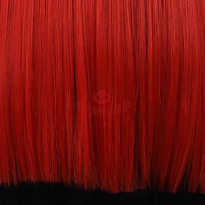 Gvavaya Game Cosplay Hazbin Hotel Alastor Cosplay Wig 30cm Red Black Wig