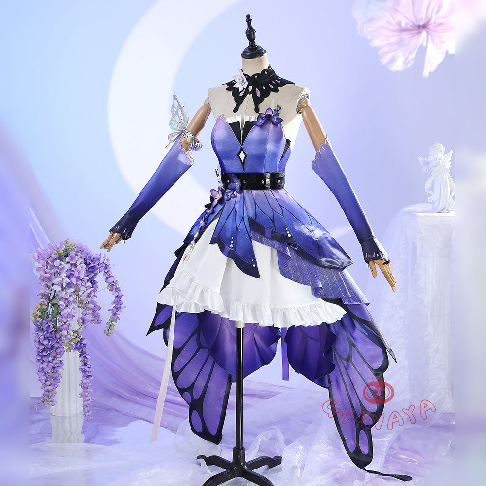 Gvavaya Game Cosplay Honkai Star Rail Cosplay Castorice Gossamer Flutter Splash Art Cosplay Costume