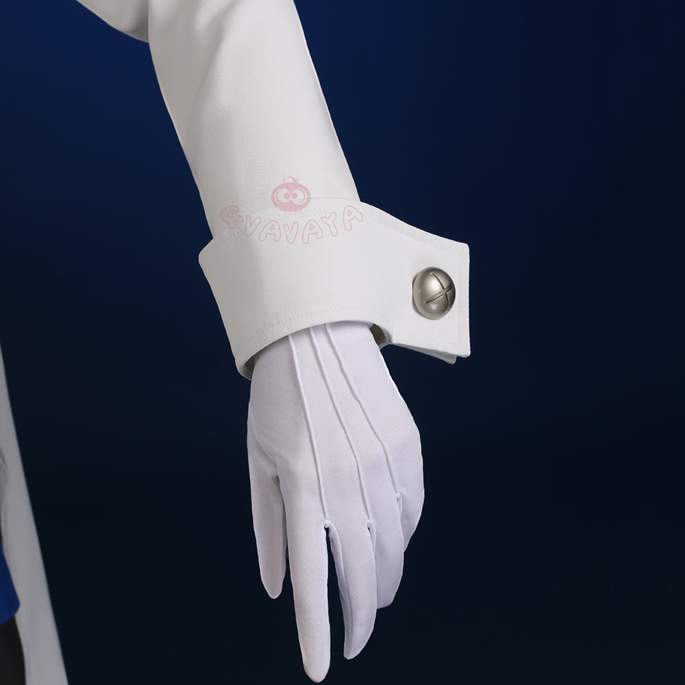 Gvavaya Anime Cosplay Soul Ater Cosplay Maka Albarn White Blue Cosplay Costume
