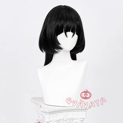 Gvavaya Anime Cosplay Zenless Zone Zero Jane Doe Cosplay Wig Black Pink 70cm Hair