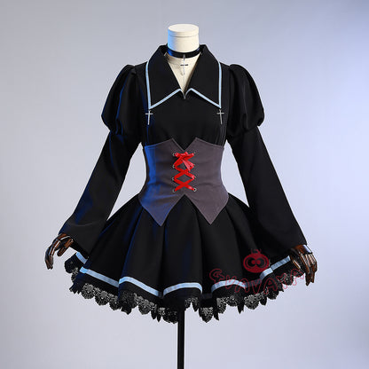 Gvavaya Cosplay Shugoo Charaa! Cosplay Utau Tsukiyomi Black Dress Utau Hoshina Gothic Lolita Cosplay Costume