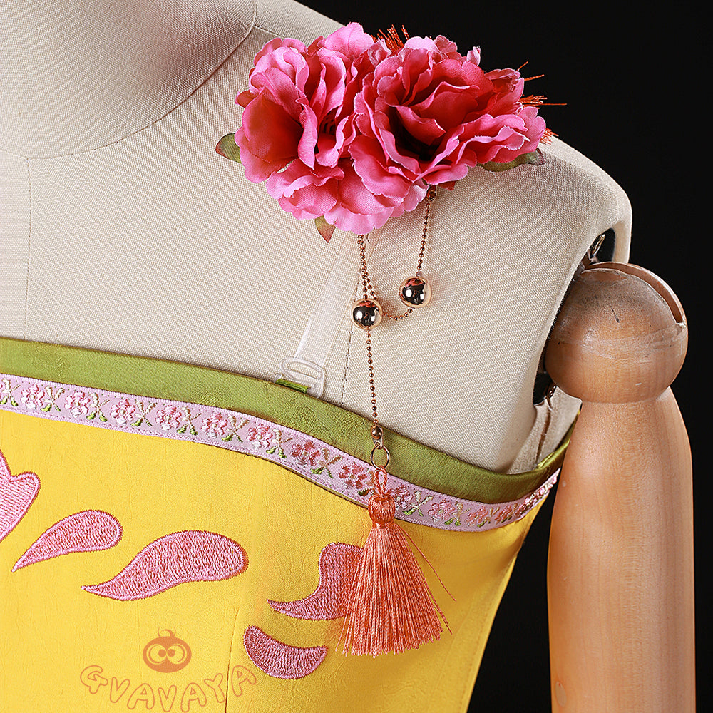 Gvavaya Anime Cosplay Maomao Yellow Dress Maomao Cosplay Costume