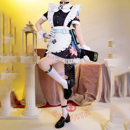 Gvavaya Game Cosplay Honkai Impact: Star Rail Cosplay Silver Wolf Fanart Maid Suit Cosplay Costume