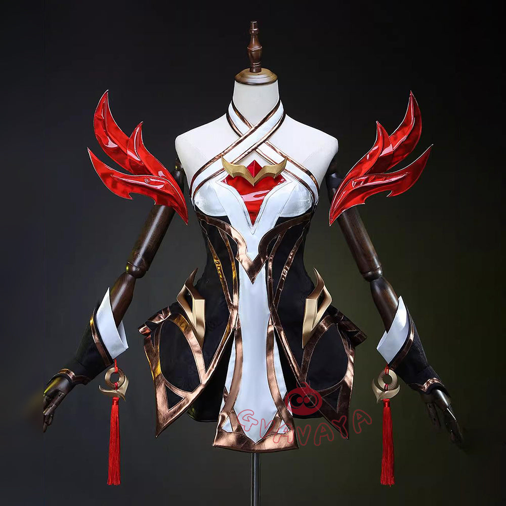 Gvavaya Game Cosplay League of Legends Risen Legend Ahri Cosplay Costume