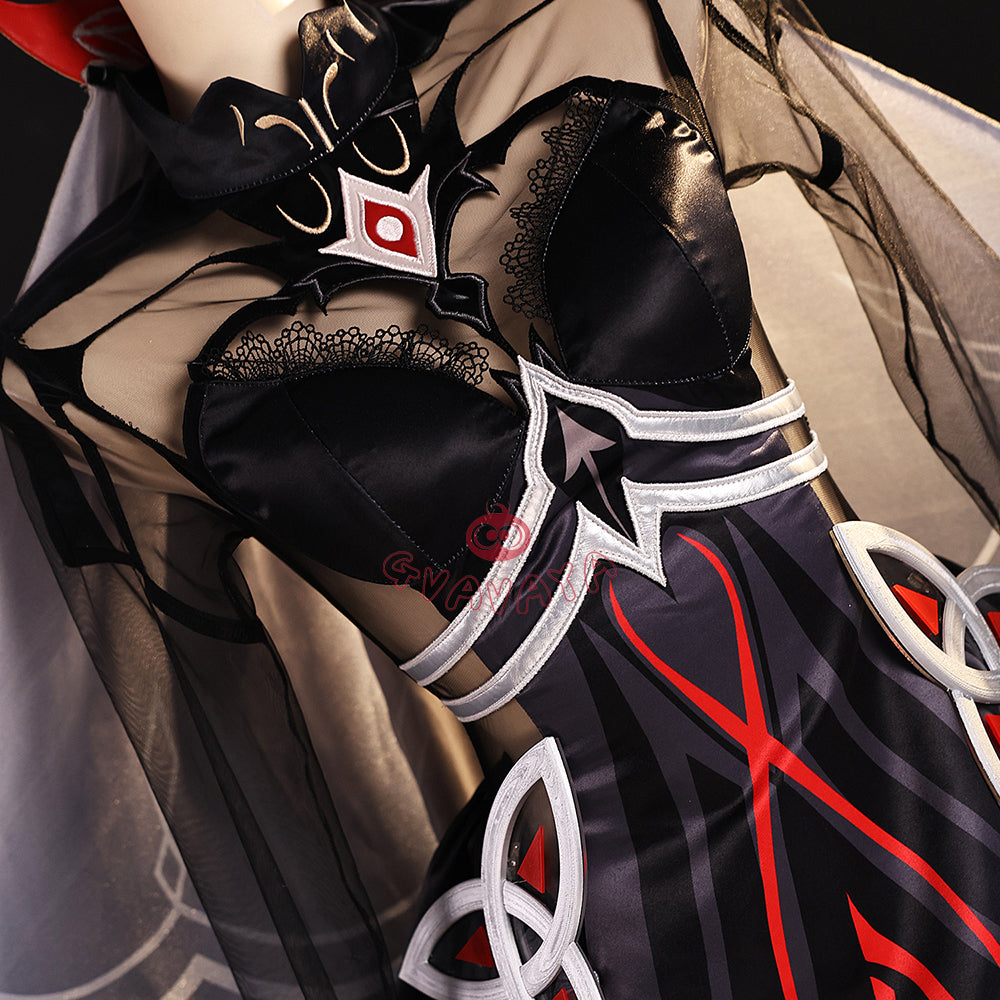 Gvavaya Game Cosplay Genshin Impact Cosplay The Ruler of Death Ronova Cosplay Costume
