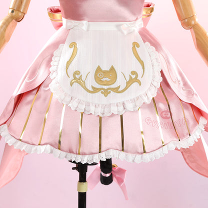 Gvavaya Game Cosplay Kiriko Pink Cat Maid Cosplay Costume