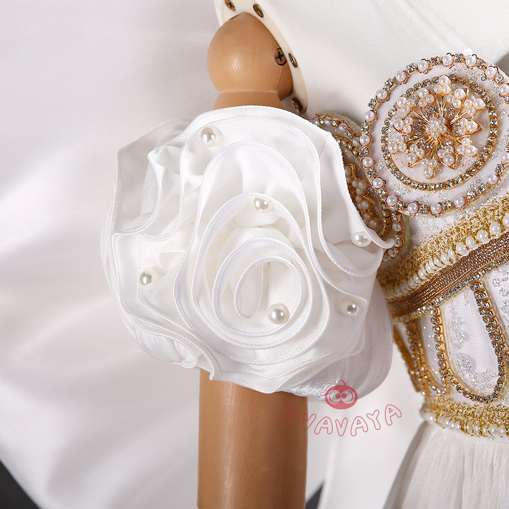 Gvavaya Cosplay Sailor Moon Cosplay Usagi Princess White Costume Cosplay