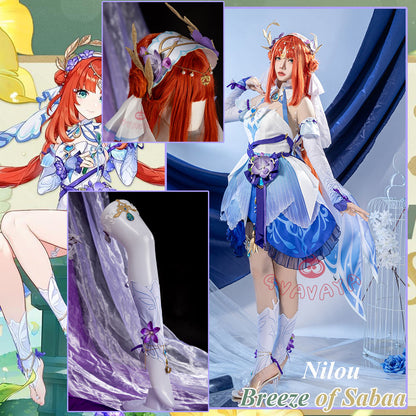 Gvavaya Game Cosplay Genshin Impact Cosplay Nilou Breeze of Sabaa Cosplay Costume Nilou Cosplay