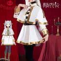 Costume Cosplay Frieren Complet + Perruque - Taille S à XXL - Polyester - Pour Halloween, Conventions, Fêtes - Accessoires Inclus - 7