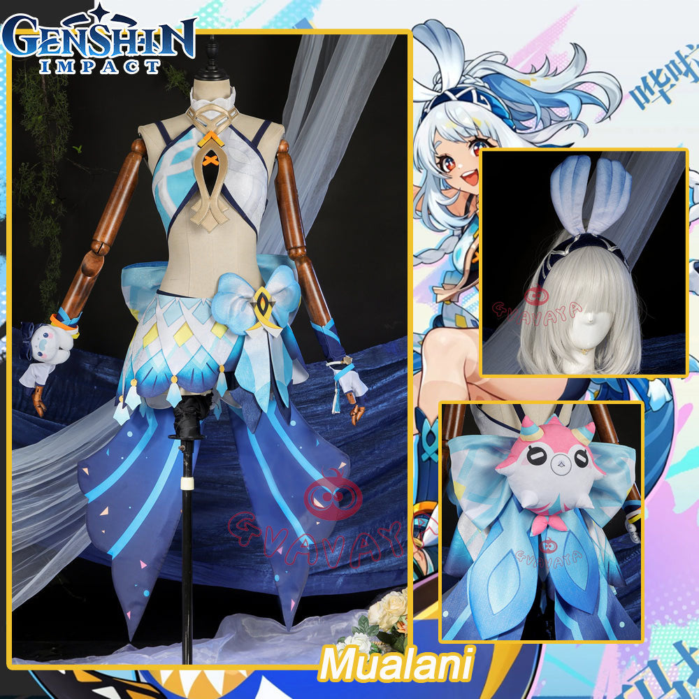 Gvavaya Game Cosplay Genshin Impact Cosplay Natlan Mualani Cosplay Costume Mualani Cosplay