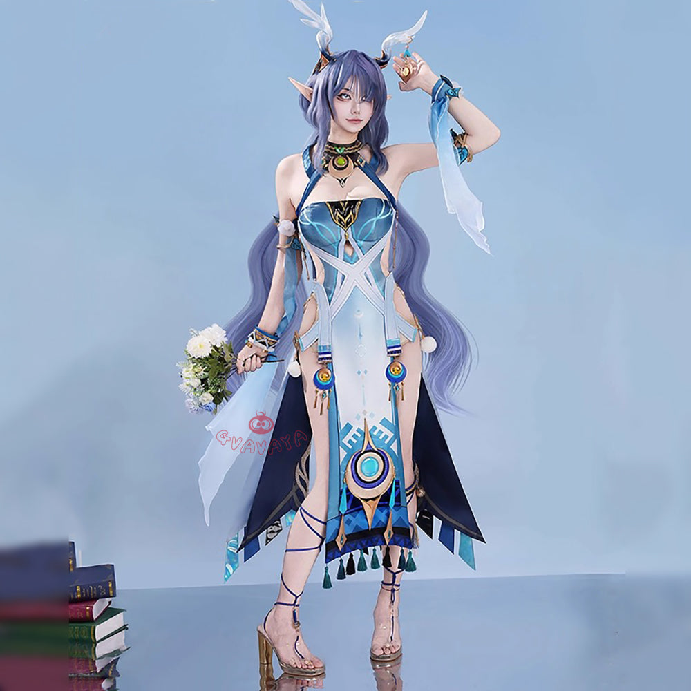 Gvavaya Game Cosplay Genshin Impact Cosplay Lauma Cosplay Costume