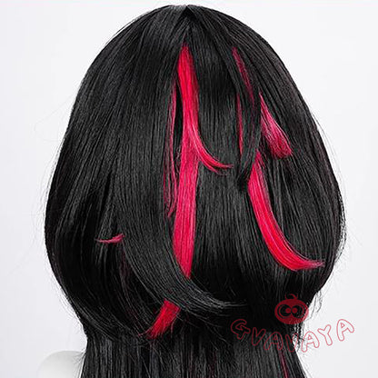 Gvavaya Anime Cosplay Zenless Zone Zero Jane Doe Cosplay Wig Black Pink 70cm Hair