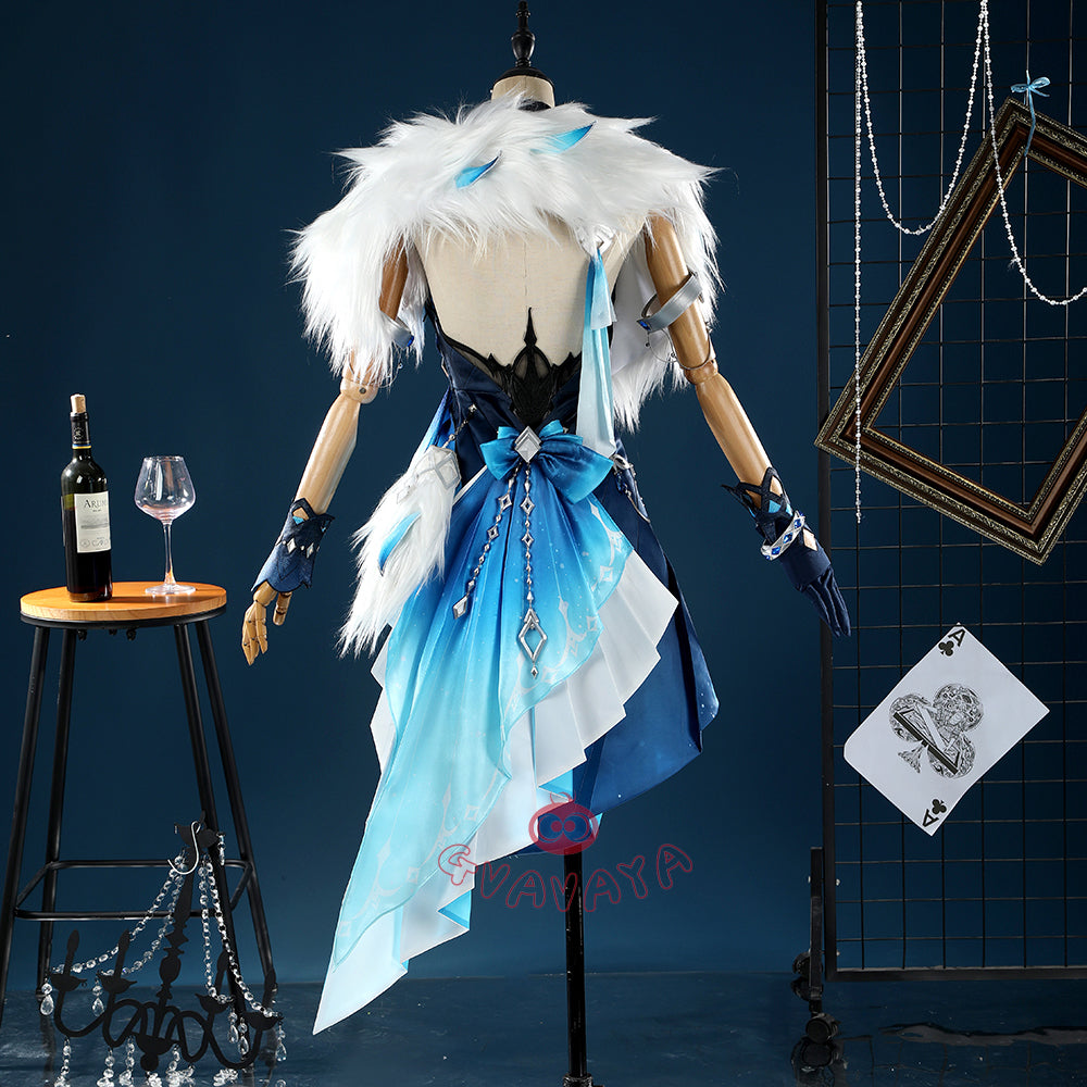 Gvavaya Game Cosplay Genshin Impact Yelan Tranquil Banquet Outfit Yelan Cosplay Costume
