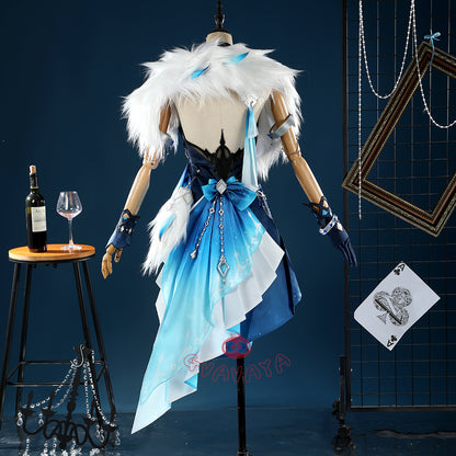Gvavaya Game Cosplay Genshin Impact Yelan Tranquil Banquet Outfit Yelan Cosplay Costume