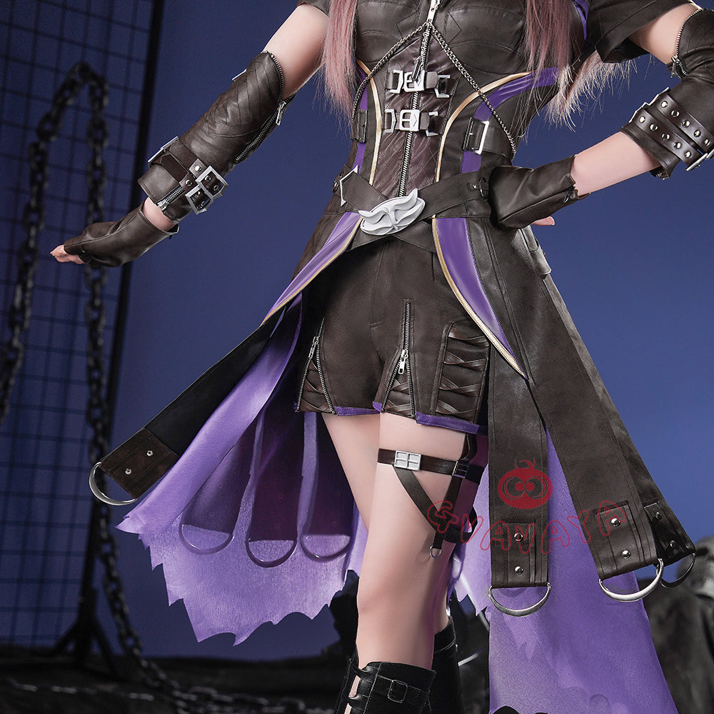 Gvavaya Game Cosplay Love and Deepspace Cosplay Female Protagonist Nightwalker Battle Suit Cosplay Costume