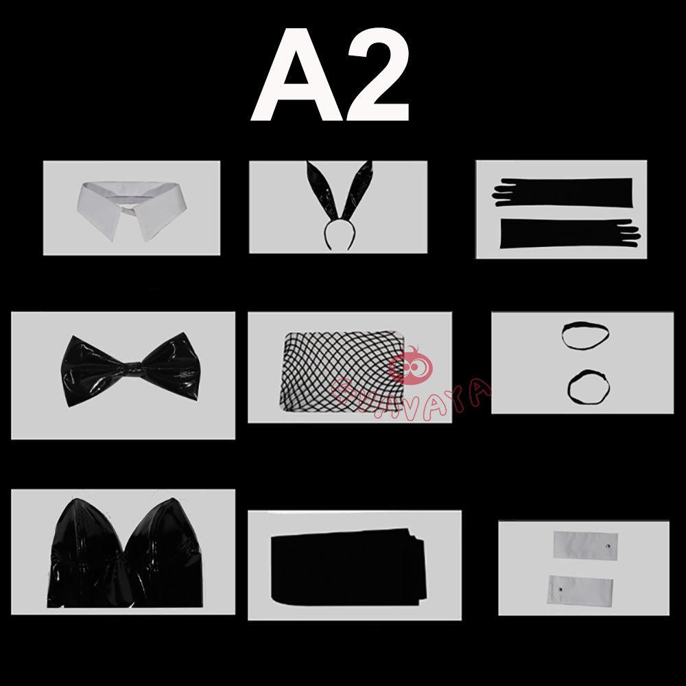 Gvavaya Game Cosplay NieR:Automata Cosplay A2/2B Bunny Girl Cosplay Costume