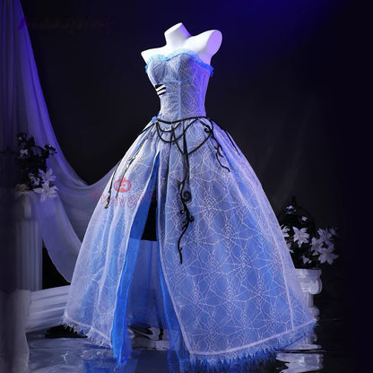 Gvavaya Cosplay Halloween Skullector Emily Cosplay Bride Doll Cosplay Costume