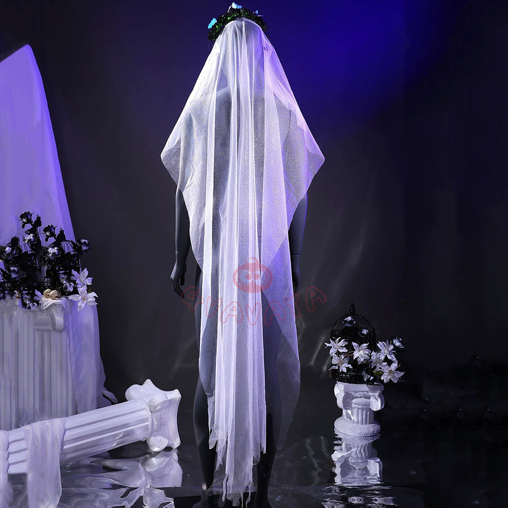 Gvavaya Cosplay Halloween Skullector Emily Cosplay Bride Doll Cosplay Costume