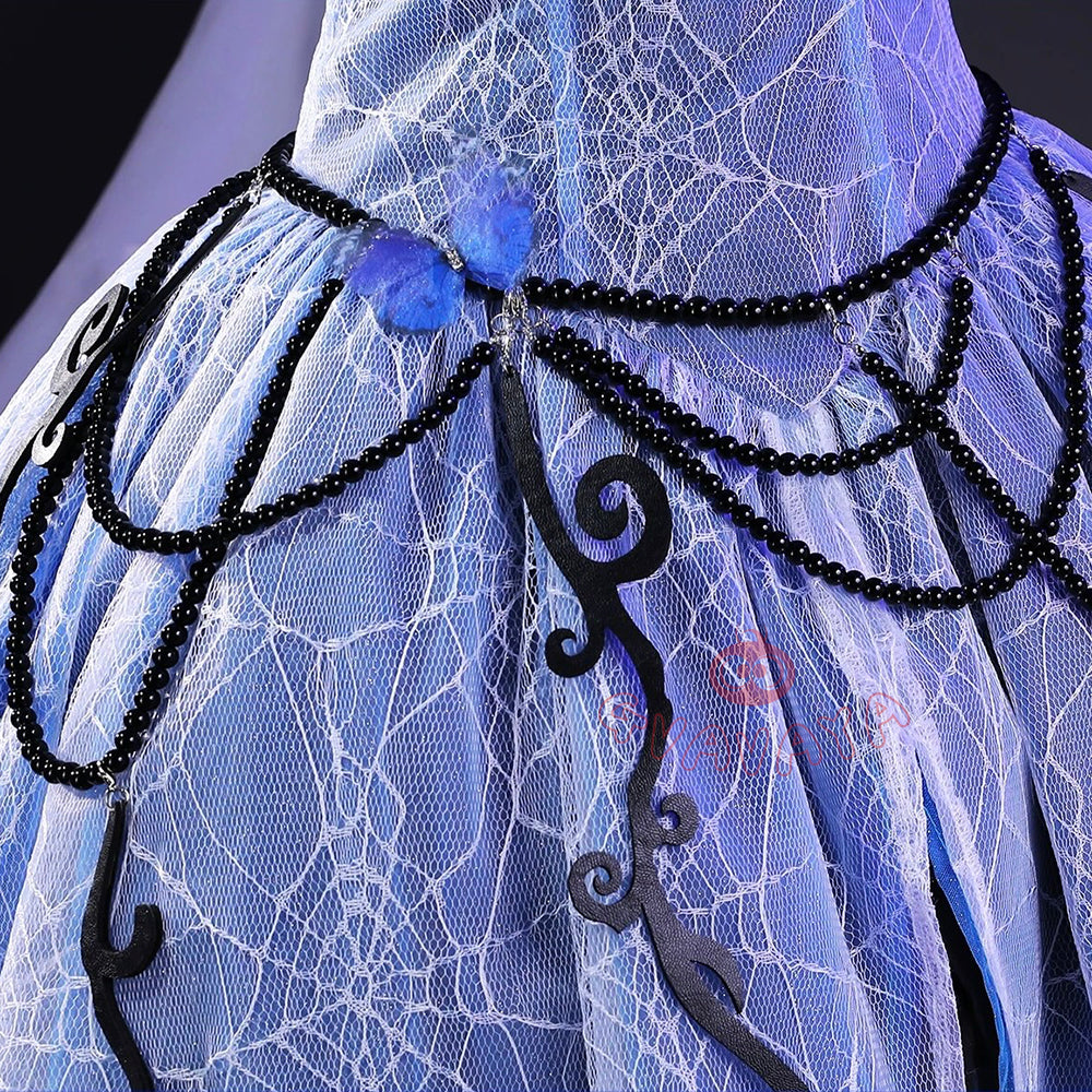 Gvavaya Cosplay Halloween Skullector Emily Cosplay Bride Doll Cosplay Costume