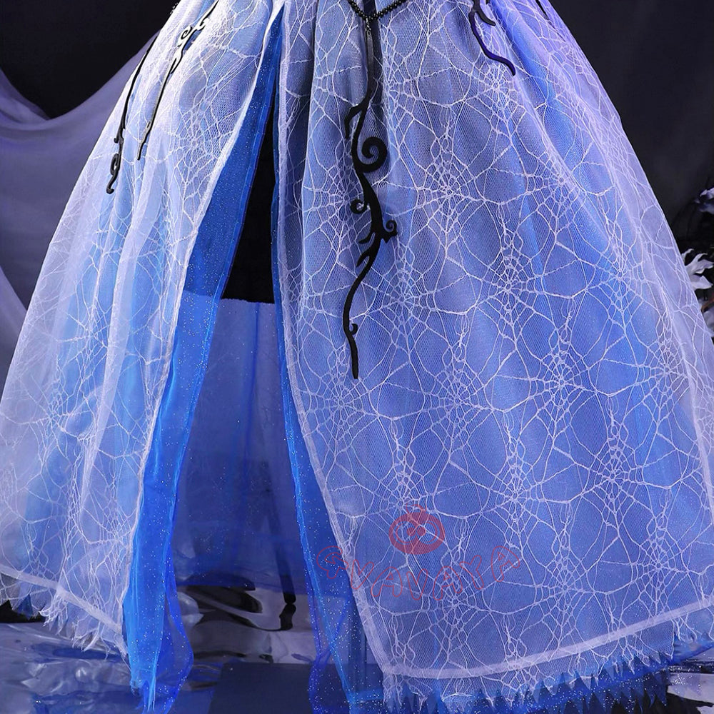 Gvavaya Cosplay Halloween Skullector Emily Cosplay Bride Doll Cosplay Costume