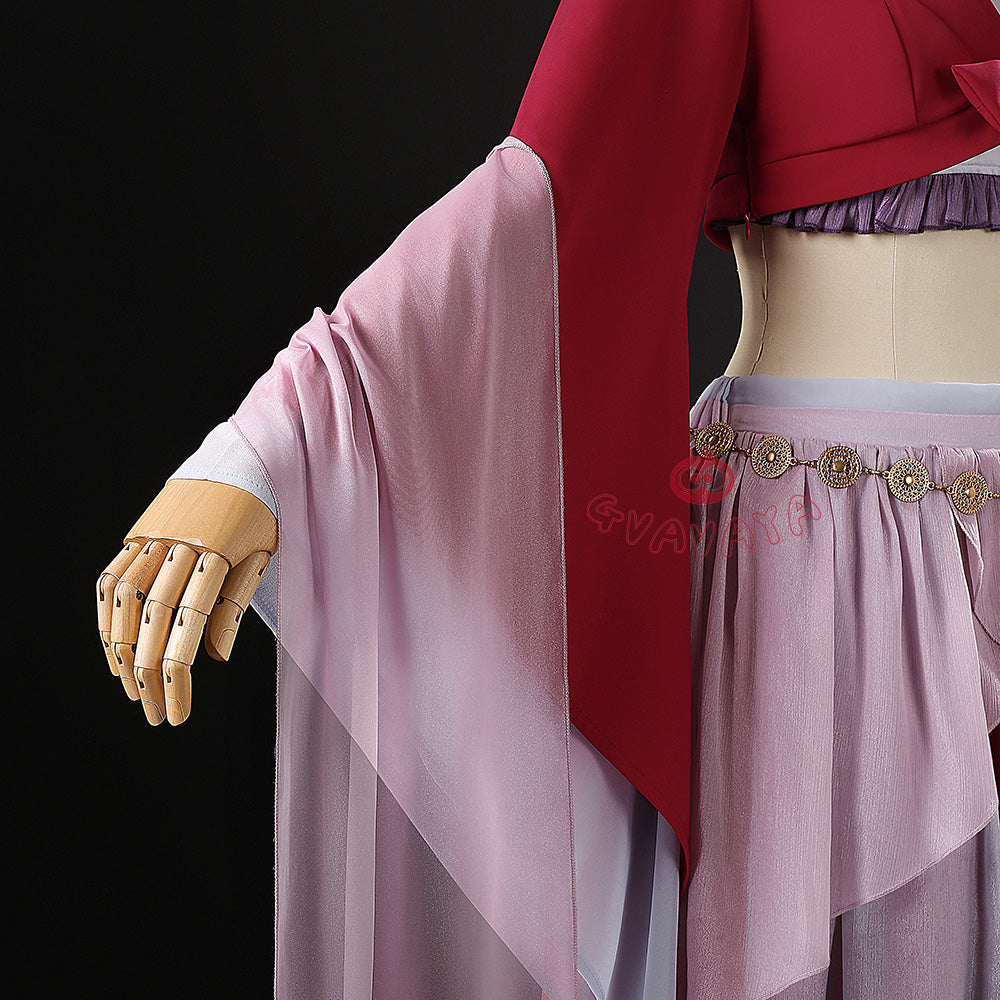 Gvavaya Anime Cosplay The Apothecary Diaries Cosplay Maomao Dance Red Dress Maomao Cosplay Costume