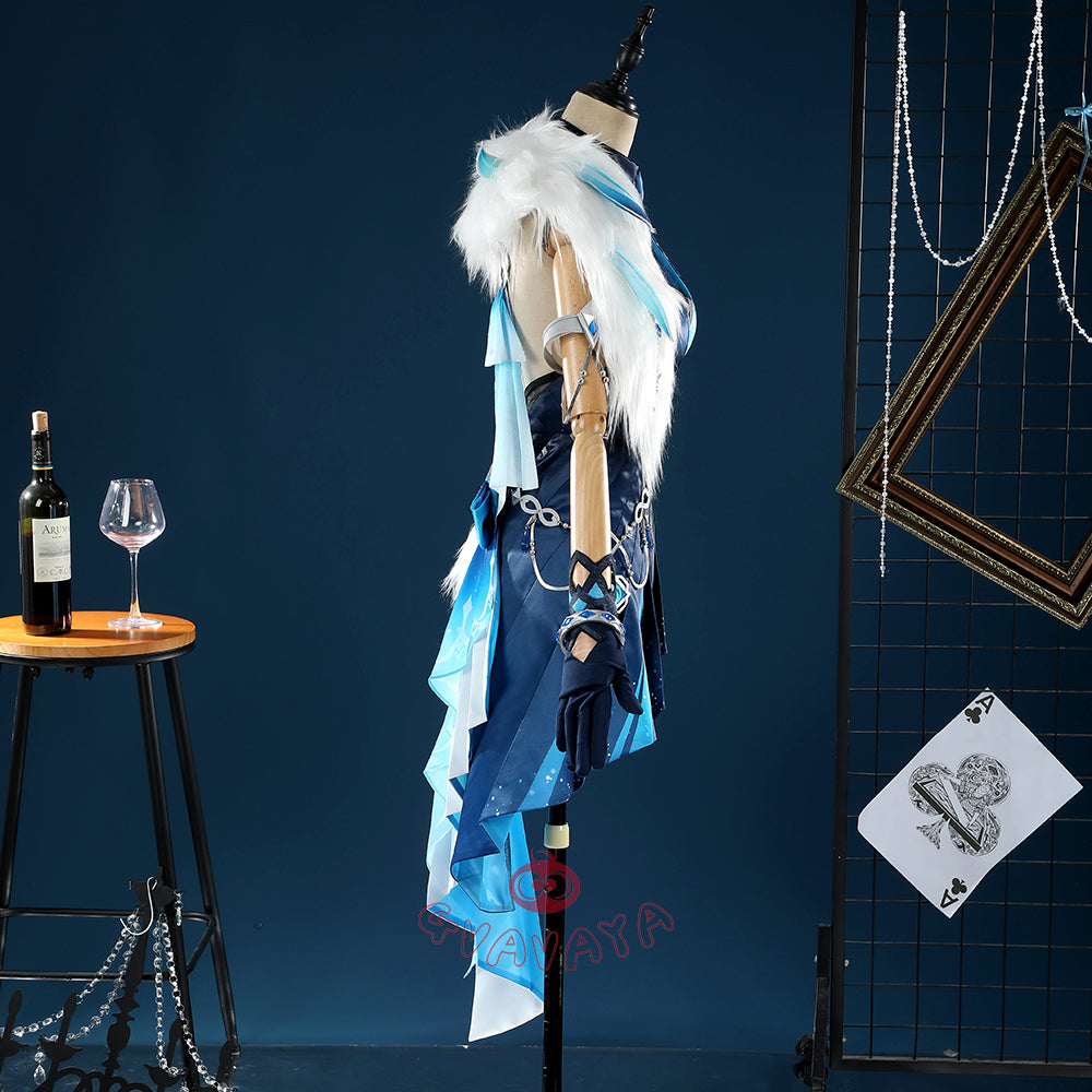 Gvavaya Game Cosplay Genshin Impact Yelan Tranquil Banquet Outfit Yelan Cosplay Costume