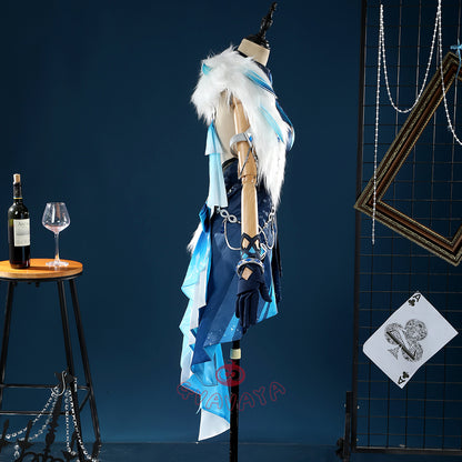 Gvavaya Game Cosplay Genshin Impact Yelan Tranquil Banquet Outfit Yelan Cosplay Costume