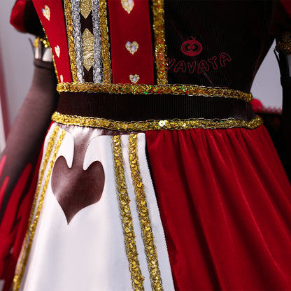 Gvavaya Game Cosplay Alice: Madness Returns Cosplay Red Alice Steamdress Outfits Halloween Cosplay Costume