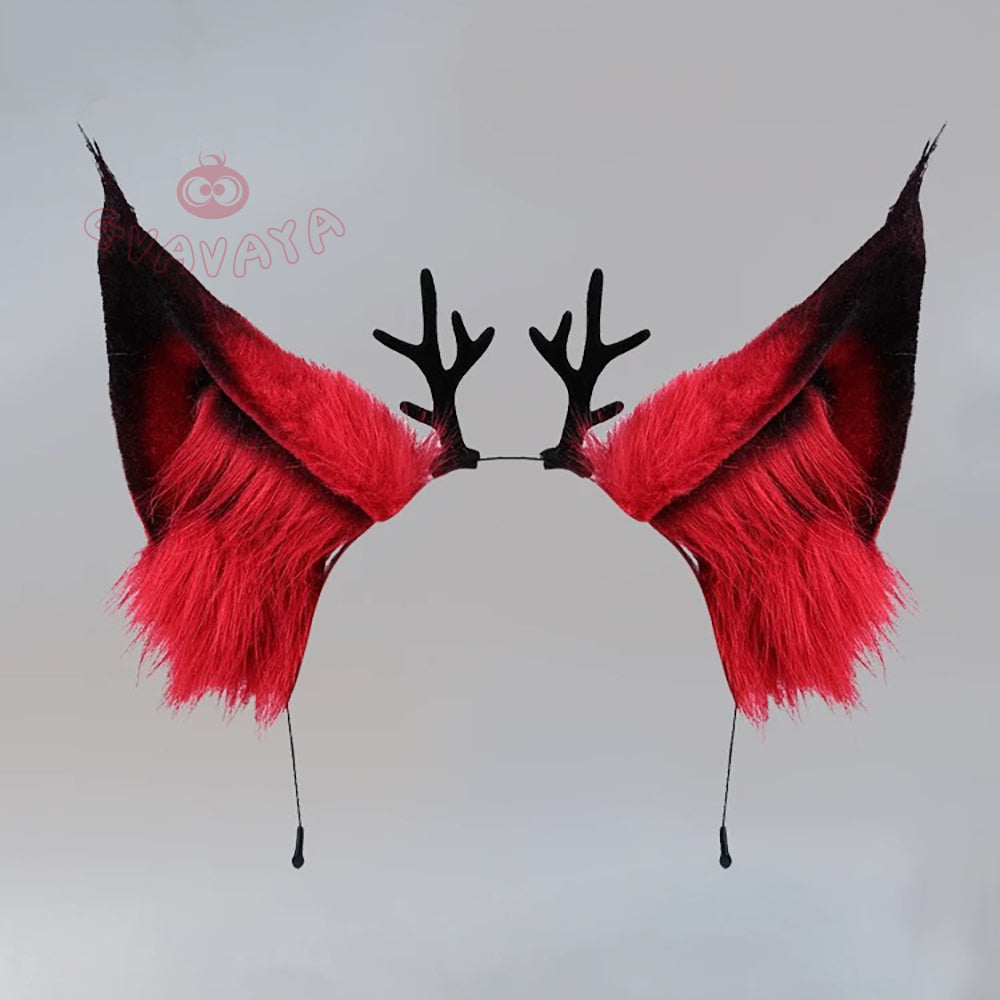 Gvavaya Anime Cosplay Hazbin Hotel Cosplay Alastor Cosplay Accessory Headband