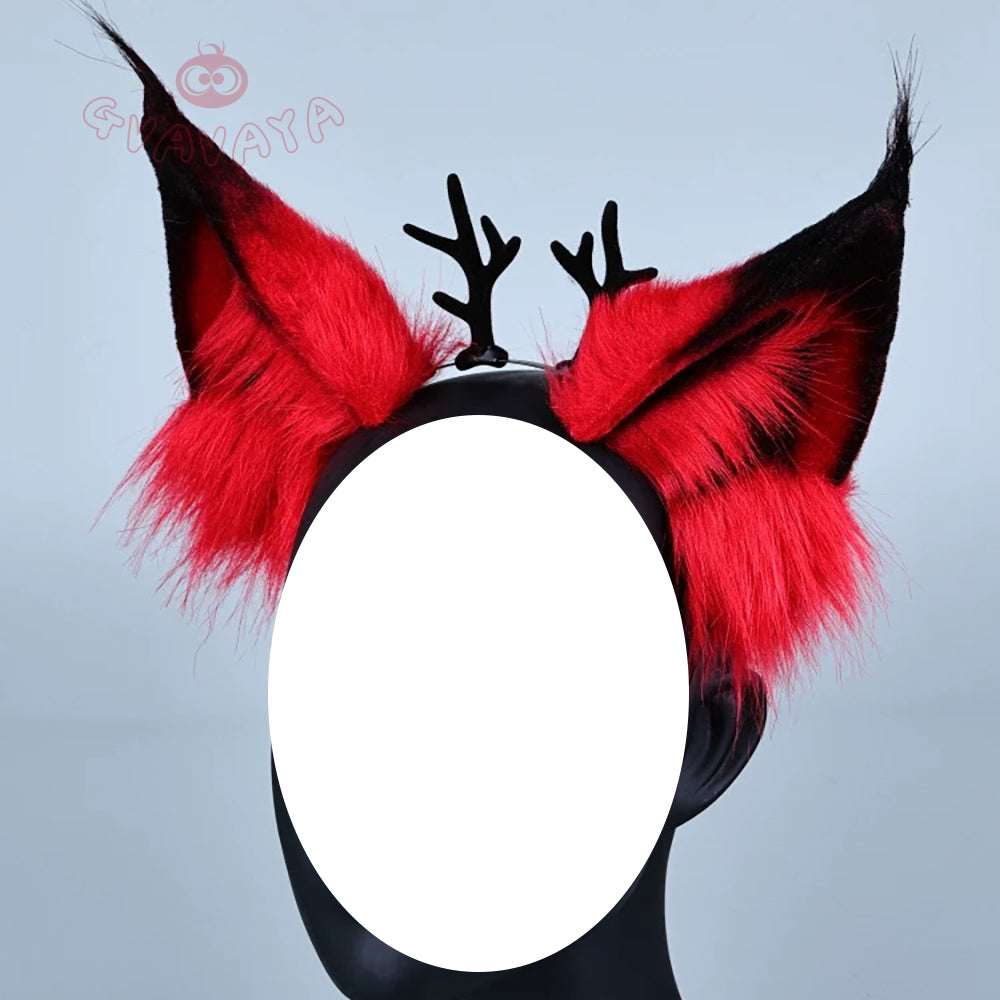 Gvavaya Anime Cosplay Hazbin Hotel Cosplay Alastor Cosplay Accessory Headband