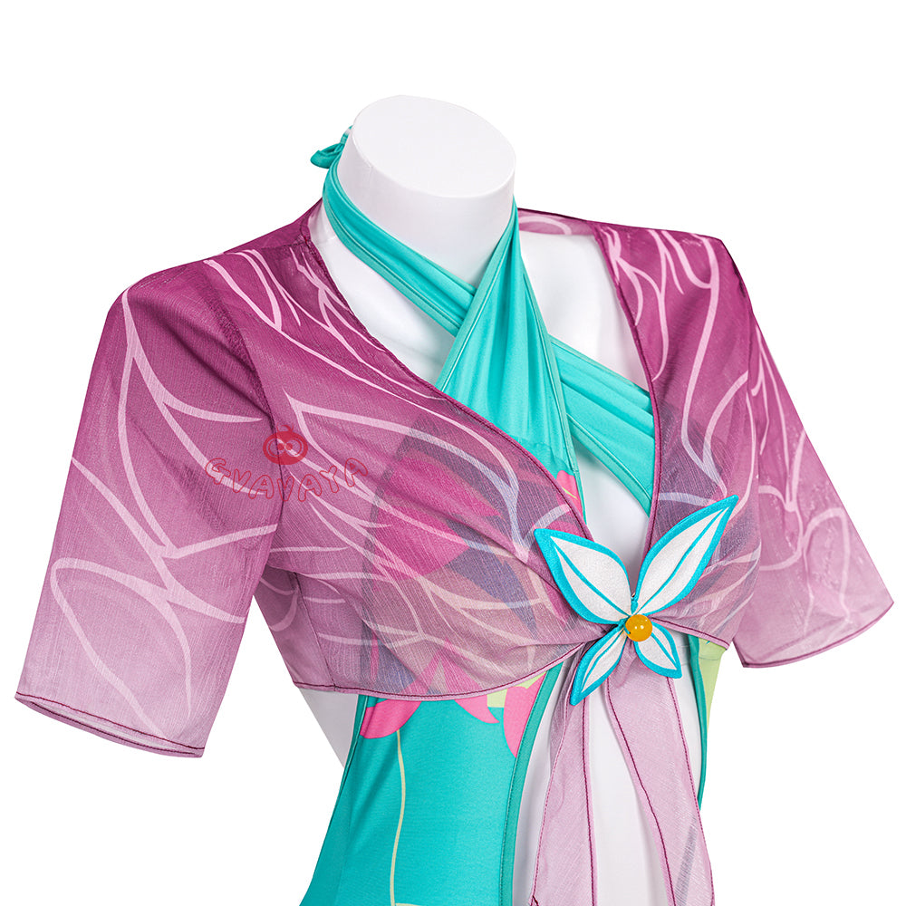 Gvavaya Game Cosplay MR Psylocke Breezy Butterfly Swimsuit Psylocke Cosplay