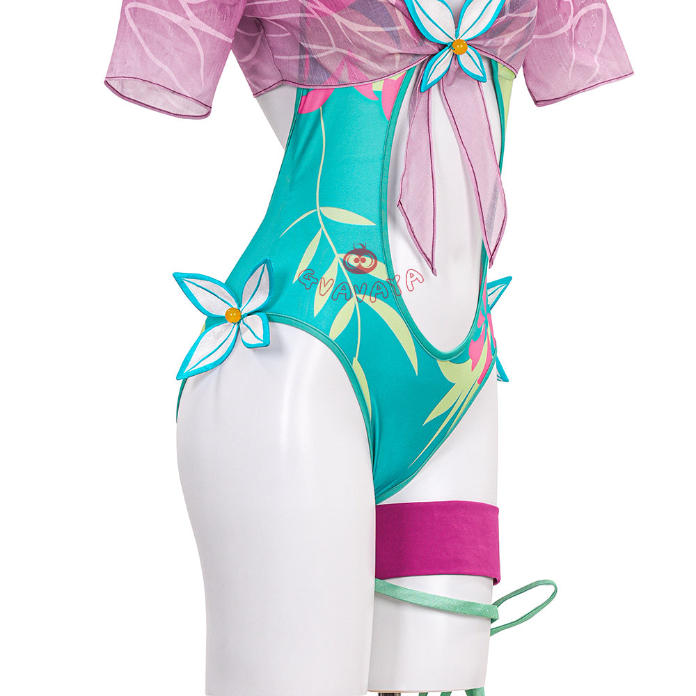 Gvavaya Game Cosplay MR Psylocke Breezy Butterfly Swimsuit Psylocke Cosplay