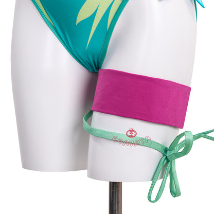 Gvavaya Game Cosplay MR Psylocke Breezy Butterfly Swimsuit Psylocke Cosplay
